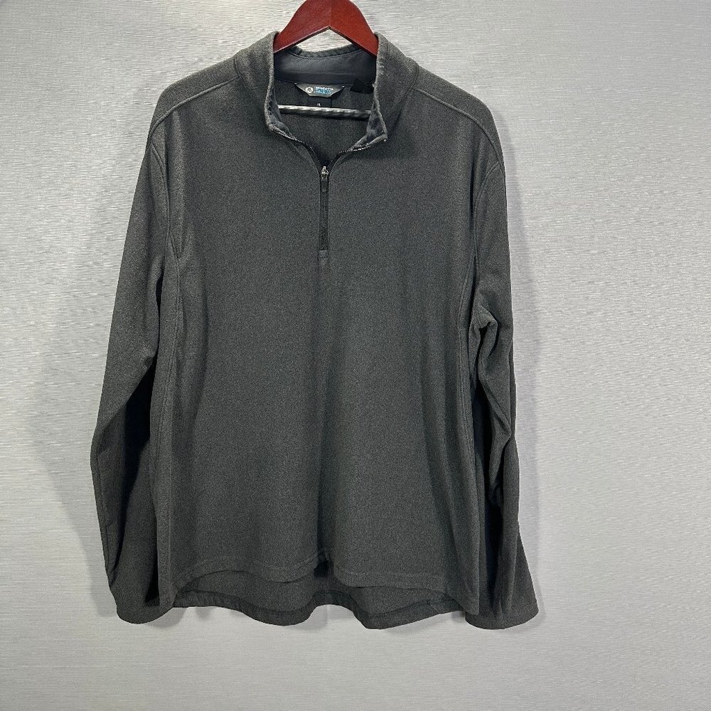Mondetta Sweatshirt Mens XL Fleece 1/4 Zip Gray Stretch Pullover Outdoor Project